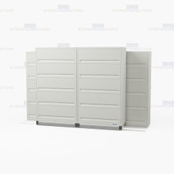 high density five tier flipping door cabinets with Free Shipping, Stores end tab letter and legal files behind locked doors
