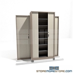 Quality Cabinets with Sliding Tambour Doors on tracks SMS-37-FH3621