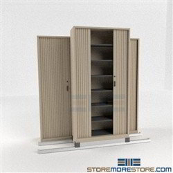 Office Secure Filing Shelving with Sliding Doors on tracks SMS-37-FH4821