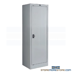Counter High Slim Storage Cabinet Steel Narrow 410S181842