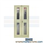 Locking Metal Wardrobe Cabinet See-In Doors 435W18SV