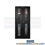 See-Thru Wardrobe Cabinet Metal 48x24x72 445W24SV