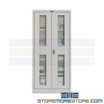 Storage cabinet with wire mesh doors, Storage cabinet with wire mesh doors, Hallowell 815S24EVPL-AM