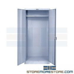 Steel wardrobe cabinet for hanging clothes, Steel wardrobe cabinet for hanging clothes, Hallowell 845W24PL-AM