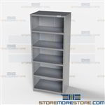 Closed Shelving 36x24x87 | 6 Shelves Medium-Duty Steel Shelving F4521-24 Hallowell