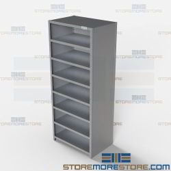 Closed Shelving 36x24x87 | 8 Shelves Medium-Duty Steel Shelving F4523-24 Hallowell