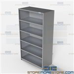 Closed Shelving 48x24x87 | 6 Shelves Medium-Duty Steel Shelving F4721-24 Hallowell