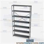 Open Shelving 48x12x87 | 7 Shelves Extra Heavy-Duty Steel Shelving F7712-12 Hallowell