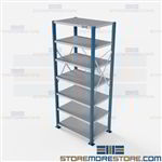 Open Shelving H-Post 36x24x87 | 7 Shelves Heavy-Duty Steel Hallowell