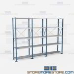 Extra Heavy-Duty H-Post Shelving Units 120x18x87 | 5 Shelves Extra Heavy-Duty Steel Hallowell