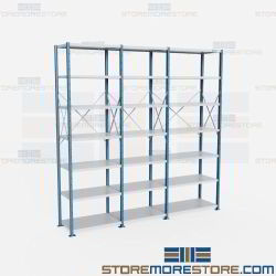 Heavy-Duty H-Post Shelving Units 120x24x123 | 5 Shelves Heavy-Duty Steel Hallowell