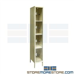 4 Tier Box Lockers See Thru Doors