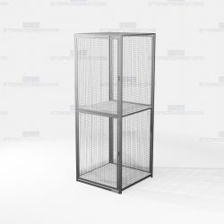 Visible Gear Lockers Aired Storage Compartments Storing Employee Gear Wire Mesh