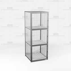 Visible Wire Storage Lockers Locking Compartments Ventilated Cabinet Locker