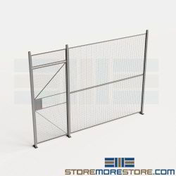 1-Wall Galvanized Industrial Cage Steel Wire Security System