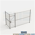 2-Wall Galvanized Steel Security Partition Enclosure