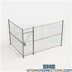 Two-Wall Galvanized Network Security Enclosure Steel Inplant Fences