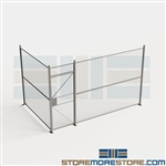 Two-Wall Galvanized Inplant Security Cage Metal Secure Fences