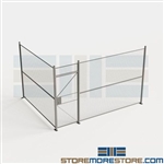 Two-Wall Galvanized Data Center Security Fencing Metal Secure Fences