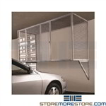Wire Parking Garage Storage Cage Locker Wall Mounted Over Car Condo Apartment