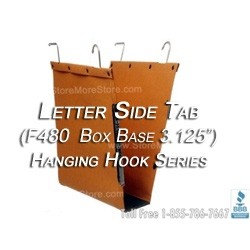 Oblique F480 Box Bottom Hanging File Folder Compartments, Letter Depth folders for shelving with hanging rods