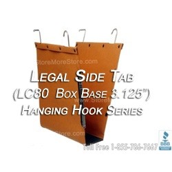 Oblique LC80 Box Bottom Hanging File Folder Compartments, Legal Size file folders for shelving units