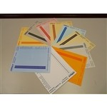 Oblique Color Coded Index Labels 6" Indexing Labels (8 Double sided sheets), #SMS-42-LS6-color