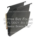 Oblique UFLT30GY Unifile Letter Size Box Bottom Hanging Compartments,