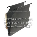 Oblique UFLT80GY Unifile Letter Size Box Bottom Hanging Compartments Unifile UF80LT