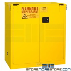 hazardous materials storage cabinet, cabinet with self closing doors, paint durham, 1030SL-50