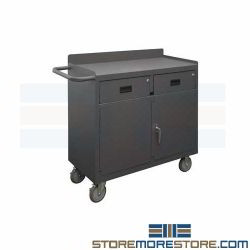 Rolling Shop Cabinet Heavy-Duty Industrial Locking Doors Mobile Cart Durham