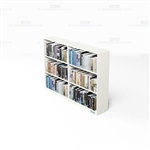 Bookcases On Wheels Row 6 Foot Mobile Shelves Storing Books Laminate Shelving