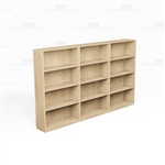 Wall Bookcase Shelving Row 9 Foot Numerous Colors Finishes Book Storage Units