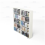 Double-Faced Bookcases 6 Ft Adjustable Shelf Laminate Book Storage Library Units