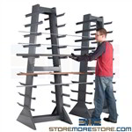 Horizontal Pipe Storage Rack Barstock Angle Iron Strut Steel Durham HSR303085-95