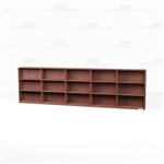 Veneer Book Shelving Row 15'