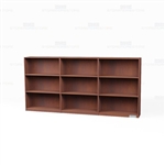 Wood Bookcases On Wheels Row 9'