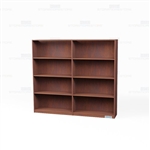 Freestanding Wood Bookshelves Row 6'