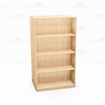 Oak Bookshelves Wood Bookcases Library Storage Double-Sided 24" Deep 60" High