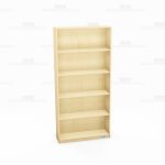 Veneer Wood Bookcases Office Shelving Furniture 72" Tall Single-Face Freestanding
