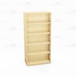 Oak Veneer Bookshelves Solid Wood Bookcase Library 72" High 20" Deep Shelving