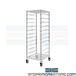 Shelving Bin Cart Chrome Frame Rolling Tote Drawer Storage Rack Shelves Quantum