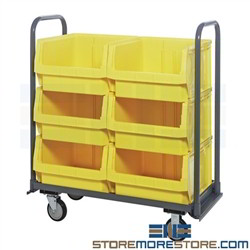 Cart Large Storage Bins Rolling Big Storage Hopper Tubs Quantum MTT-1842-543