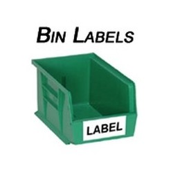 plastic bin storage name labels
