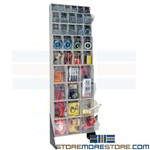 Clear Bin Storage Rack Tall Shelving Small Parts Cabinet Tip Out Quantum QFS170-36