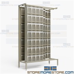 Clear Tip Out Bins Sliding Cabinets Organizes Small Tiny Parts Quantum QS-304-28