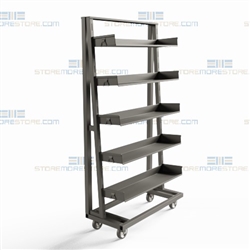 Bin Shelving Cart Storage Rack Wheels Mobile Heavy-Duty Industrial Mobile Rack
