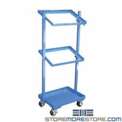 Industrial Picking Carts with Angled Shelves