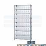 Wire Shelving Assorted Plastic Bin Storage Racks Boise Nampa