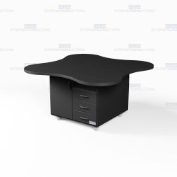 Office Island Casework Counter Rolling Copy Room Mobile Workcounter Furniture